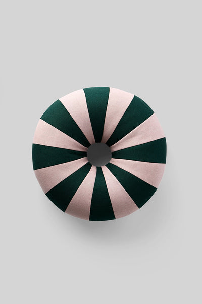 FLOAT PILLOW, DARK GREEN/ROSE