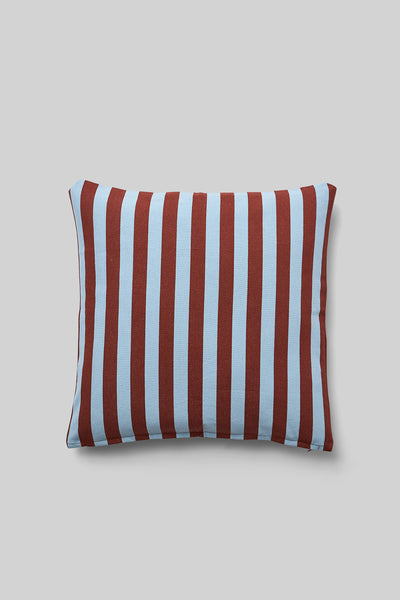 PILLOW COVER, TERRACOTTA/LIGHT BLUE