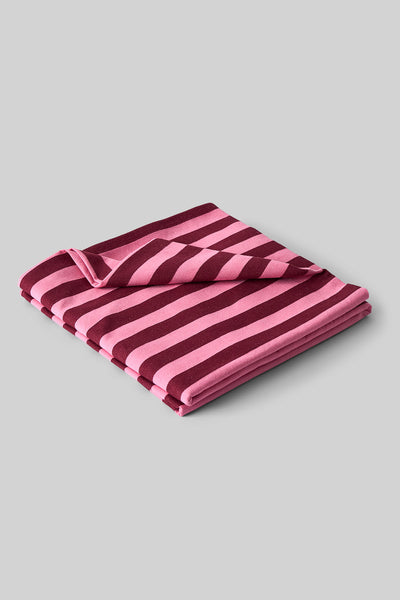 THROW, BORDEAUX/ROSE
