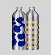 BOTTLE, LARGE, 2PCS, BLUE/YELLOW
