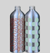 BOTTLE, MEDIUM, 2PCS, MINT/RED