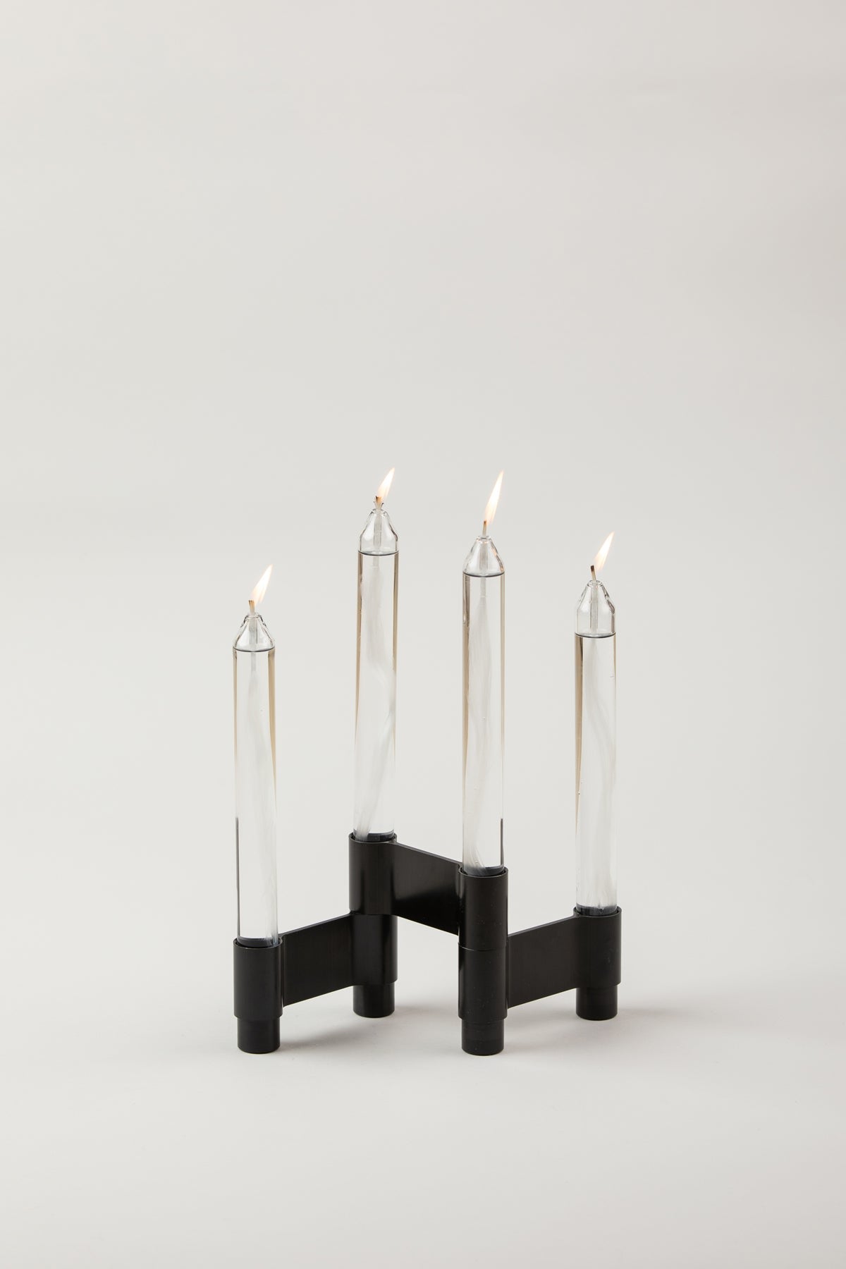 LINK, CANDLE HOLDER, BLACK ANODIZED