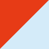 PILLOW COVER, RED/LIGHT BLUE