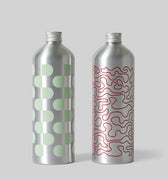 BOTTLE, MEDIUM, 2PCS, MINT/RED