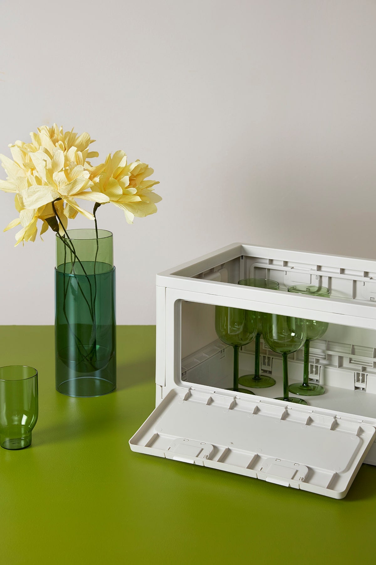 BOUQUET TUBE, LARGE, GREEN