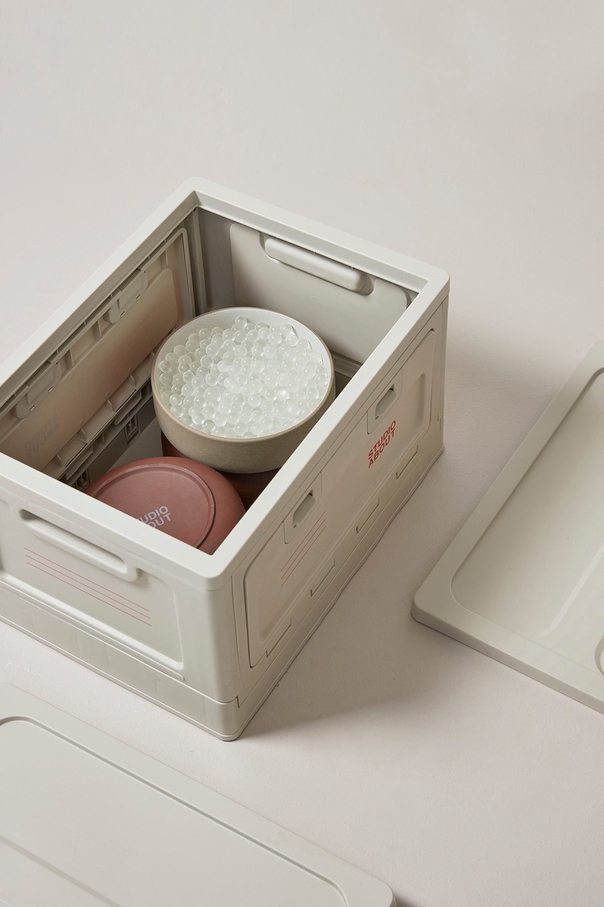 CLAYWARE, BRUNCH BOWL, 2 PCS, SAND/GREY