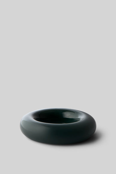 BOB CANDLE HOLDER, LARGE, DARK GREEN