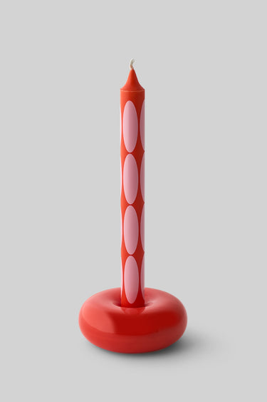 CANDLES, LIGHT BLUE/RED