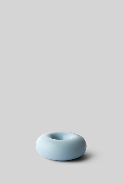BOB CANDLE HOLDER, SMALL, LIGHT BLUE
