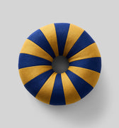 FLOAT PILLOW, DARK BLUE/OCHRE