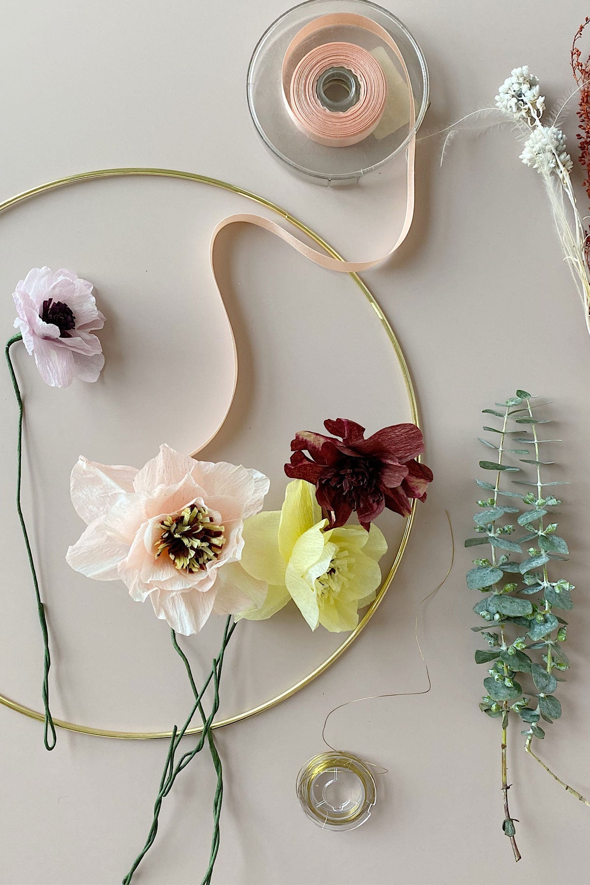 PAPER FLOWER, POPPY, NUDE