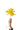 PAPER FLOWER, SHOOTING STAR, YELLOW