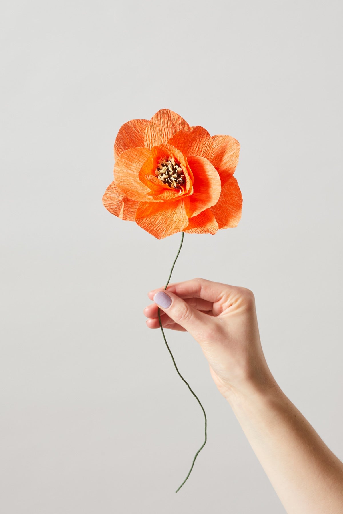 PAPER FLOWER, POPPY, RED