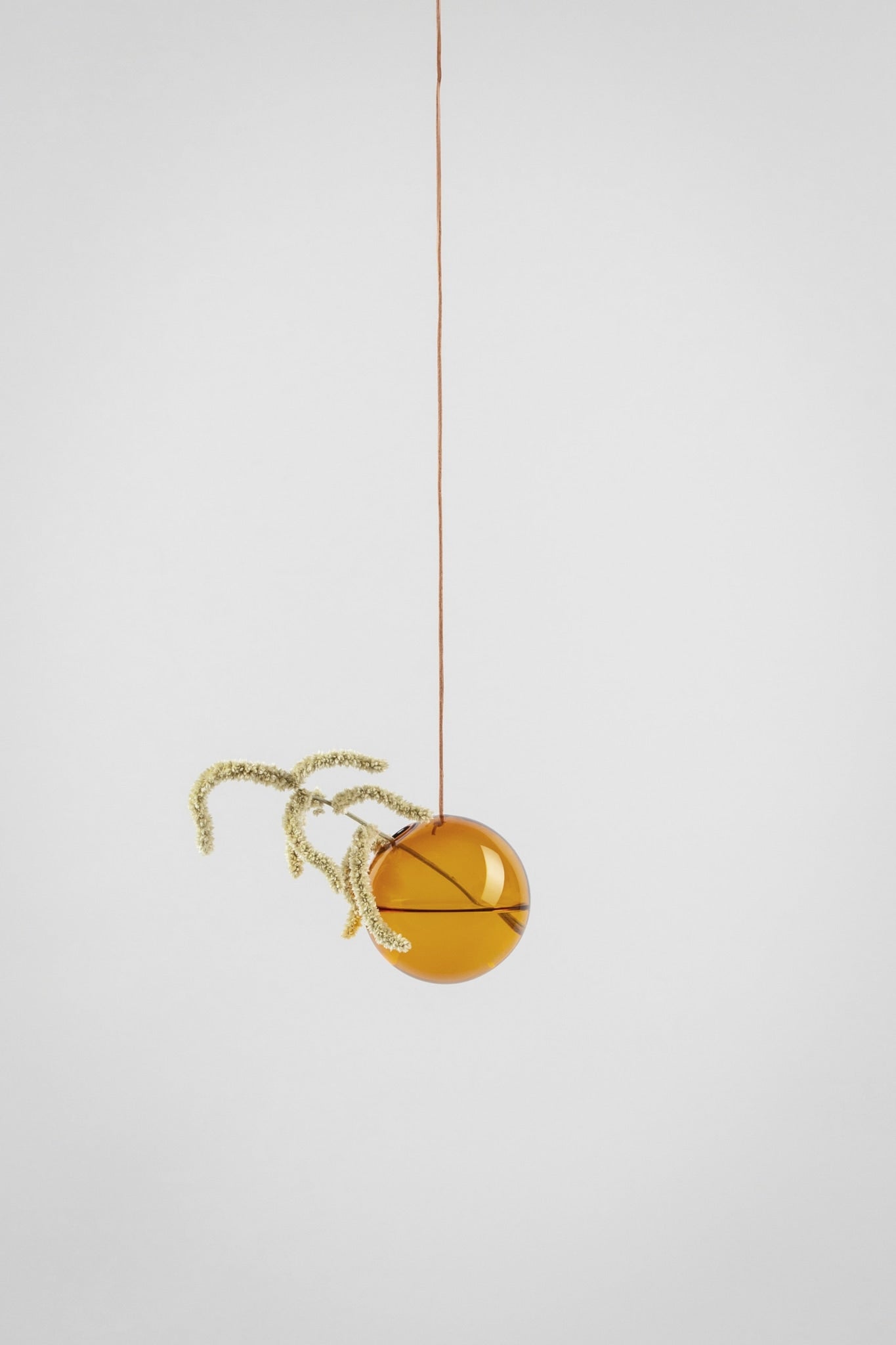 HANGING FLOWER BUBBLE, SMALL, AMBER