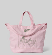 TOTE BAG, ROSE/GREEN