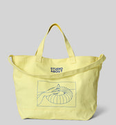 TOTE BAG, YELLOW/BLUE