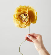 PAPER FLOWER, ICE POPPY, OCHRE