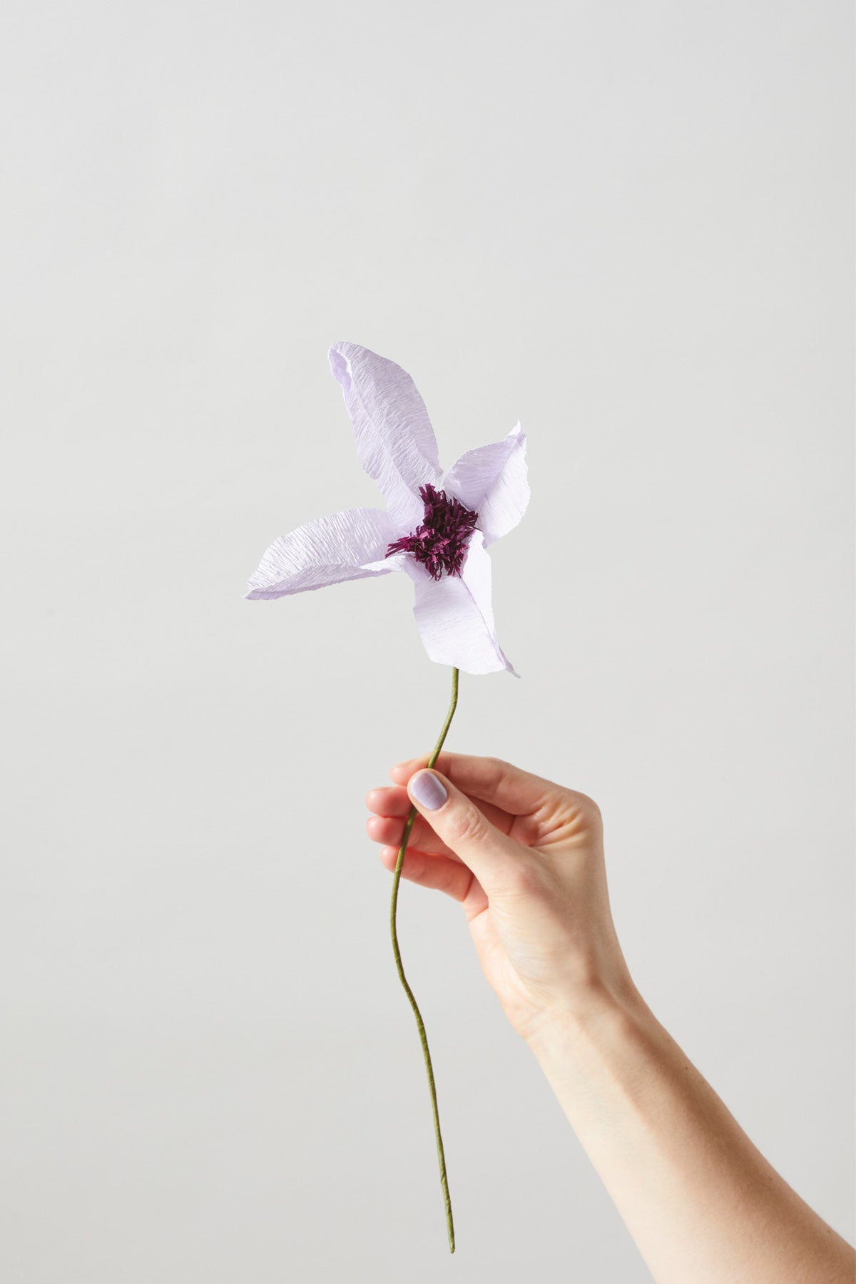 PAPER FLOWER, CLEMATIS, PURPLE, 150440P